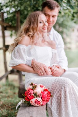 Gelin ve Damat düğün gününde