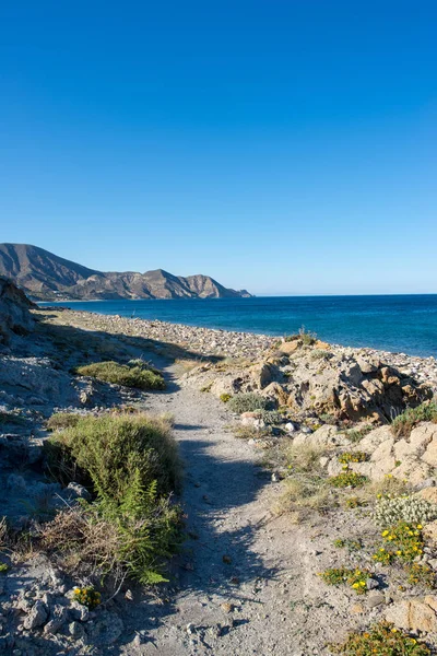 Mer Montagne Sur Côte Carboneras Almeria Espagne — Photo