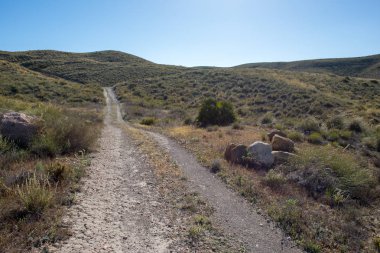 Carboneras Almeria, İspanya dağlarında hiking