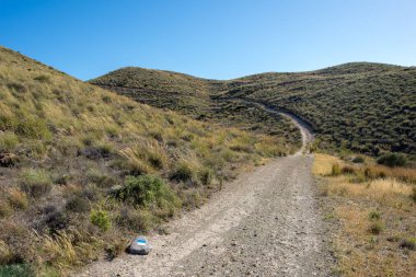 Carboneras Almeria, İspanya dağlarında hiking