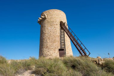 Carboneras Almeria, İspanya dağlarında hiking