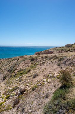 Almeria, İspanya siyahlar içinde sahil