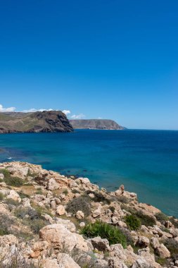 Almeria, İspanya siyahlar içinde sahil