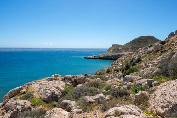 Pobřeží Černé Almeria Španělsko — Stock fotografie