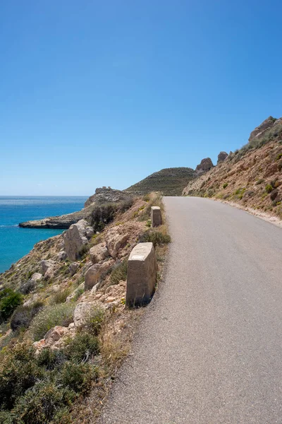 Die Küste Den Schwarzen Almerien Spanien — Stockfoto
