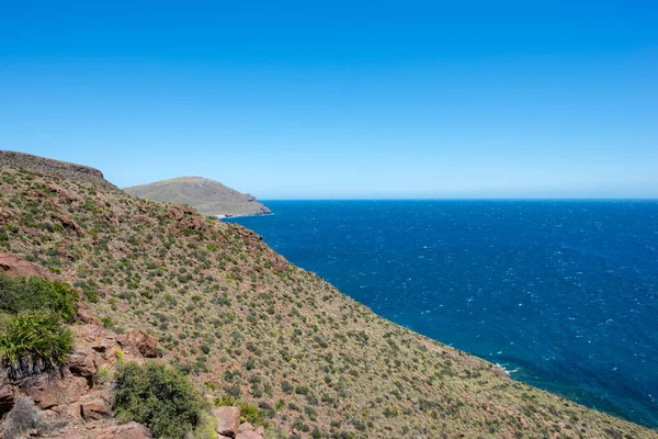 Die Küste Den Schwarzen Almerien Spanien — Stockfoto