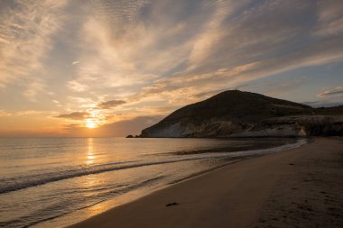 Sunrise Genoveses Cabo de Gata, İspanya plaj
