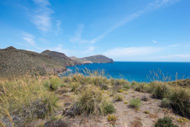 Dağ ve deniz Cabo de Gata, İspanya heykelleri