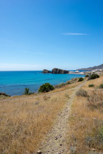 Hory Moře Sochy Cabo Gata Španělsko — Stock fotografie