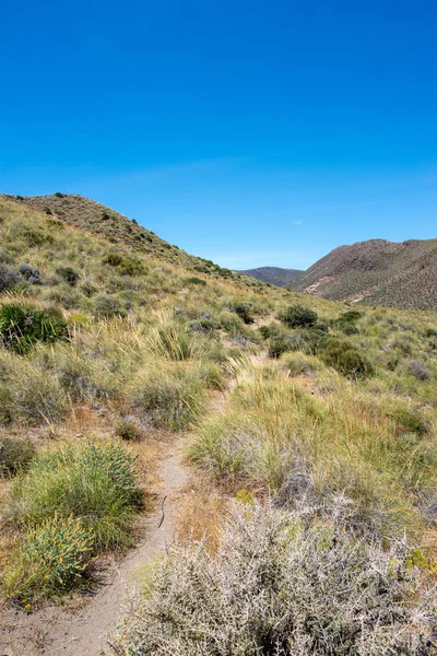 Montagnes Sous Ciel Bleu Almeria Espagne — Photo