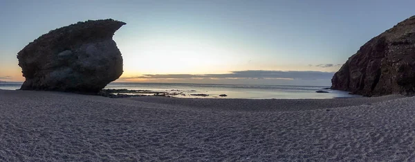 Soluppgång Stranden Carboneras Spanien Döda — Stockfoto