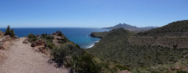 Die Küste Den Schwarzen Almerien Spanien — Stockfoto