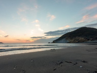 Sunrise Genoveses Cabo de Gata, İspanya plaj
