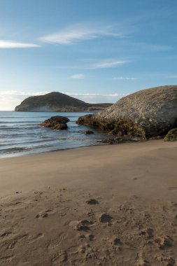 Sunrise Genoveses Cabo de Gata, İspanya plaj