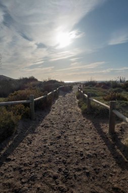Sunrise Genoveses Cabo de Gata, İspanya plaj