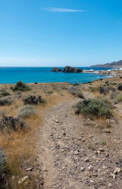 Dağ ve deniz Cabo de Gata, İspanya heykelleri