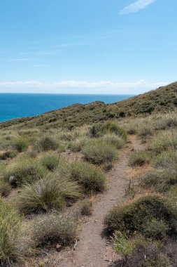 Dağ ve deniz Cabo de Gata, İspanya heykelleri