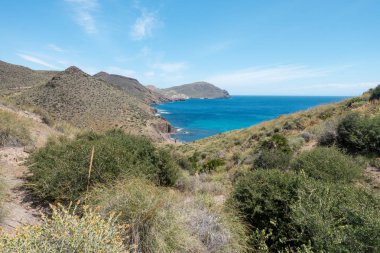 Dağ ve deniz Cabo de Gata, İspanya heykelleri