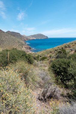 Dağ ve deniz Cabo de Gata, İspanya heykelleri