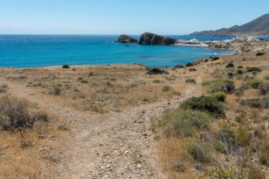 Dağ ve deniz Cabo de Gata, İspanya heykelleri