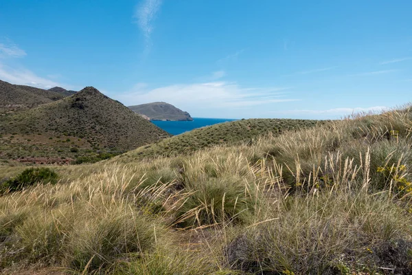 Bergen Zee Sculpturen Van Cabo Gata Spanje — Stockfoto