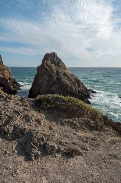 Pobřeží Moře Cabo Gata Almeria Španělsko — Stock fotografie