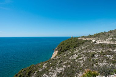 Sahil ve dağın içinde Peniscola, Castellon
