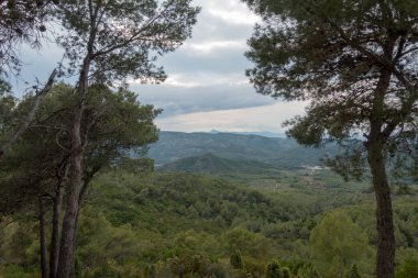 Avuç içi altında mavi gökyüzü, İspanya çöl