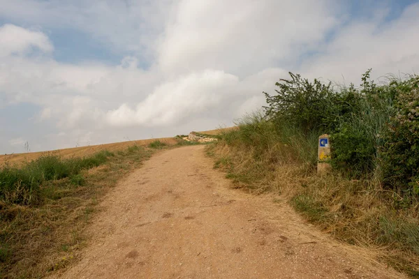 Caminho Santiago Enquanto Passa Por Navarra Espanha — Fotografia de Stock