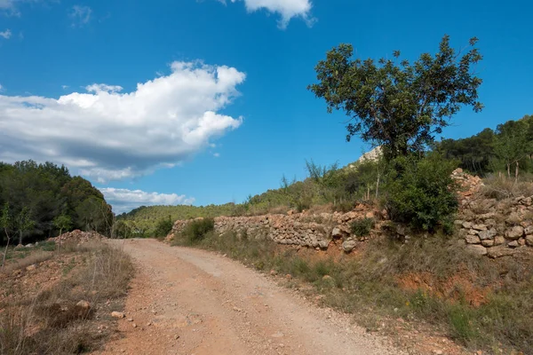 Avuç içi altında mavi gökyüzü, İspanya çöl