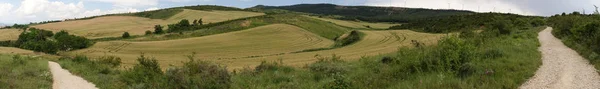 Camino Santiago Magassága Megbocsátás Spanyolország — Stock Fotó