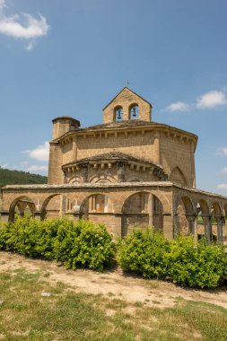 Santa Maria de Eunate hermitage Santiago, İspanya için yolda
