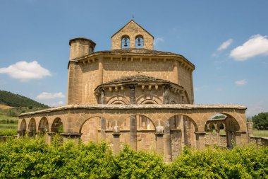 Santa Maria de Eunate hermitage Santiago, İspanya için yolda