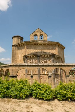 Santa Maria de Eunate hermitage Santiago, İspanya için yolda