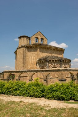 Santa Maria de Eunate hermitage Santiago, İspanya için yolda