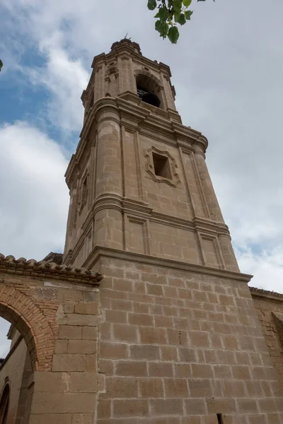 Kyrkan Och Bell Tower Villamayor Vägen Till Santiago Spanien — Stockfoto