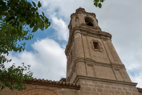Kyrkan Och Bell Tower Villamayor Vägen Till Santiago Spanien — Stockfoto