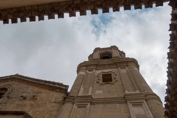 Kyrkan Och Bell Tower Villamayor Vägen Till Santiago Spanien — Stockfoto