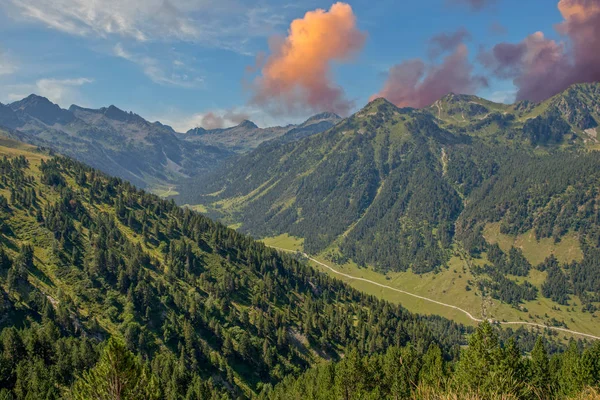 Puesta Sol Valle Aran Lleida España —  Fotos de Stock