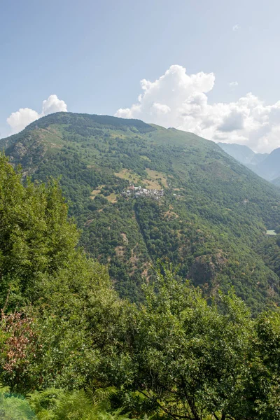 Vägen Genom Berget Dalen Aran Spanien — Stockfoto