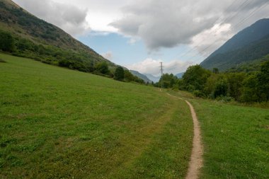 Lleida, İspanya aran Vadisi Dağları arasında