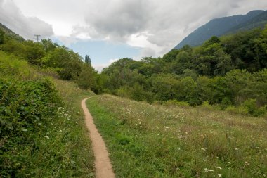 Lleida, İspanya aran Vadisi Dağları arasında
