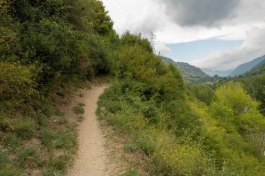 Vielha aran vadisinde yolda