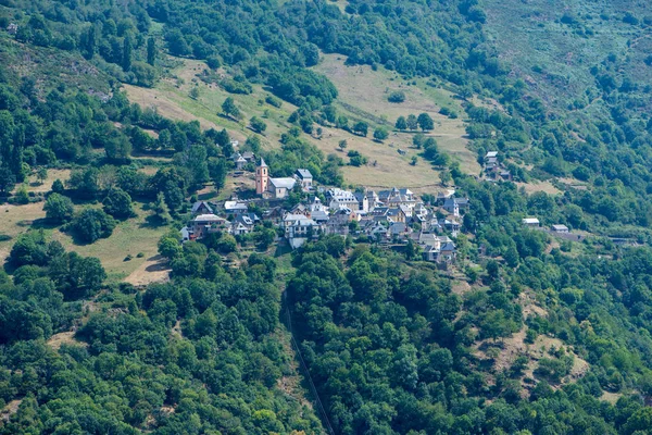 Wieś Górskie Dolinie Aran Hiszpania — Zdjęcie stockowe