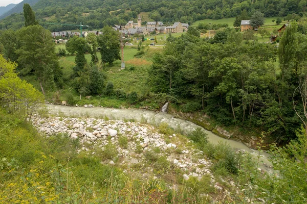 Vägen Genom Vielha Dalen Aran — Stockfoto