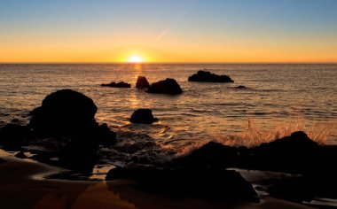 Noja, Cantabria, İspanya trengandin beach