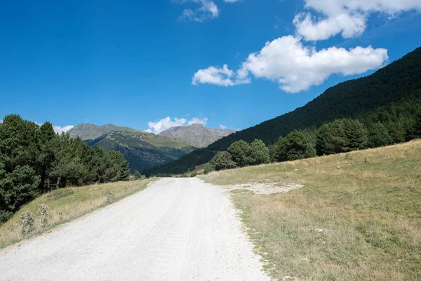Strada Montgarri Nelle Montagne Della Valle Aran Estate Spagna — Foto Stock