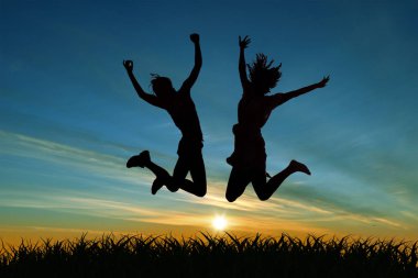 Gökkuşağı izole, Bush İspanya gün batımında