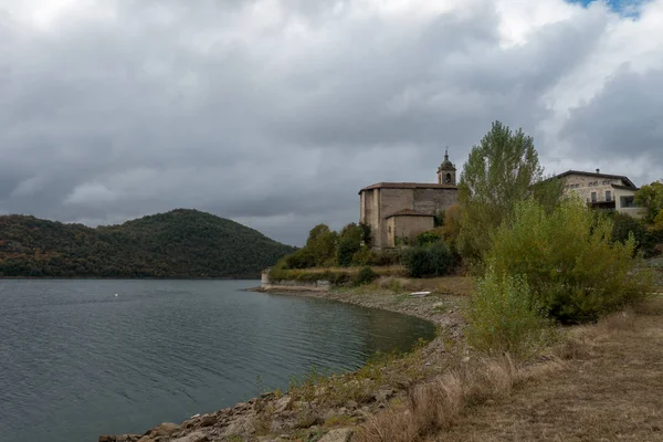 Das Reservoir Von Ullibarri Gamboa Lava Baskenland Spanien — Stockfoto