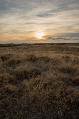 Gün batımı, gerçek kenti, İspanya daimiel platalar